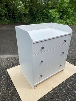 Komoda IKEA Hauga se 3 zásuvkami - bílá - 2