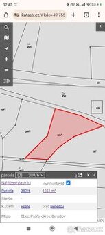 Stavební pozemek v obci Psáře - 2