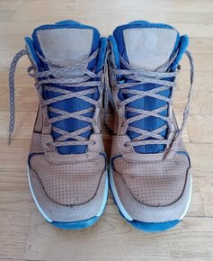 Pánské turistické polovysoké nepromokavé kožené boty vel. 42 - 2