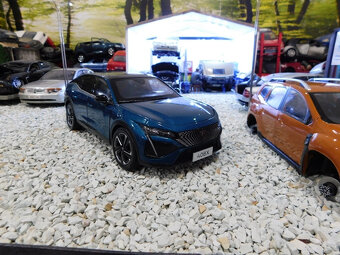 model auta Peugeot 408X 1:18 farba modrá / tyrkys / Paudi - 2