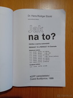 Jak na to – RENAULT R19/CHAMADE - 2