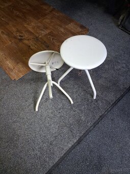 Kovové rustikální točící stoličky - 2