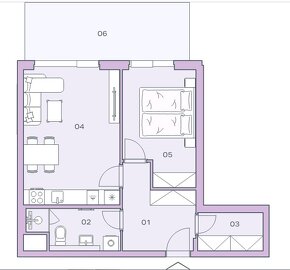 Prodej 2+kk, plocha 67,9 m2, Balkón, 8. NP, Praha 4 - 2