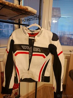 Dámská motorkářská kožená bunda - 2