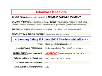 Samsung Galaxy S25 Ultra 256GB Whitesilver NOVÝ NEROZBALENÝ - 2