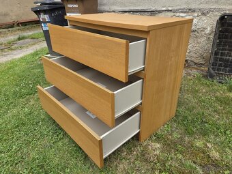 Komoda IKEA Malm, dub, 3 zásuvky - 2
