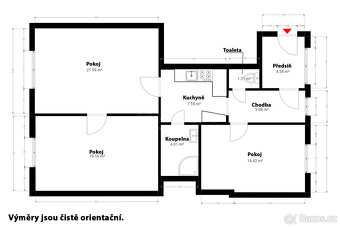 Byt 2+1, 85 m2, cihla, OV, před rekonstrukci, ul. Na Rokytce - 2