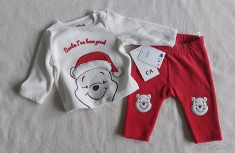 Nový samítkový set Vánoční medvídek Pů vel. 62 a 68 - 2