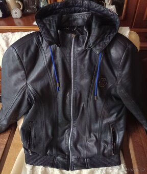 Kožená bunda Philipp Plein XL - kvalitní kus ze zahraničí - 2