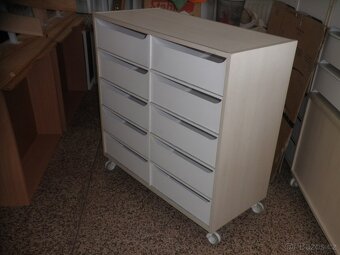 Vysoká oboustranná komoda s boxy - 2
