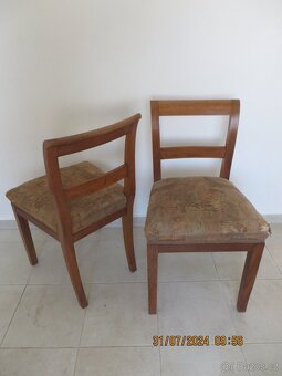 2 Židle Biedermeier na renovace - 2