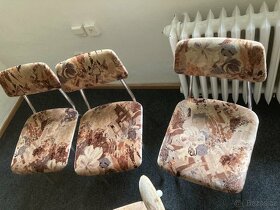 Kovové čalouněné židle - 2