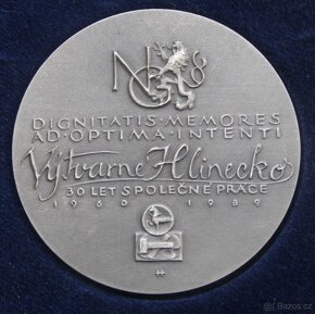 Medaile Josef Mánes; etue; 70 mm; Harcuba - 2