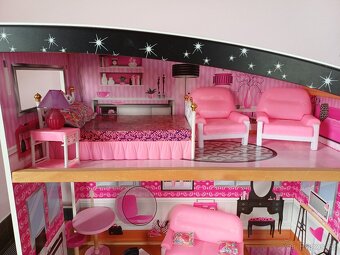 Obrovský dům pro panenky Barbie Kidkraft Sparkle Mansio - 2