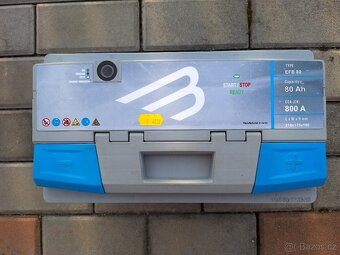 Autobaterie BRIT EFB 80 Ah START-STOP - nová - 2