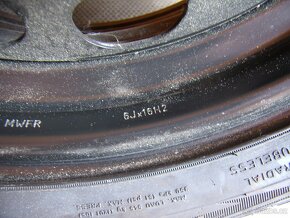 1x kolo Citroen Peugeot 4x108 6x16 ET23 Kleber 195/55 R16 - 2
