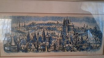 Obraz litografie Praha - Cyril Chramosta - 2