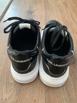 Dámské černé tenisky na vysoké bílé platformě Karl Lagerfeld - 2