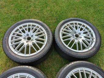 Prodám ALU KOLA 17" 5x100 - PĚKNÁ, OBUTÁ - 2