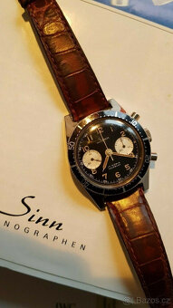 Chronograf Sinn Bi Compax Model 101 A Ručně natahovaný 38 mm - 2