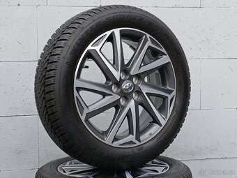 Zimní orig alu kola Toyota Yaris Dunlop 195/55/16 vzorek 8mm - 2