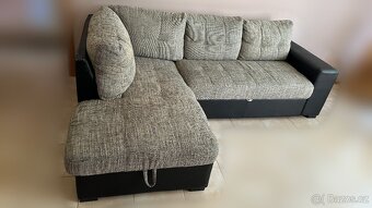 Pohovka do L s úložným prostorem a rozkládací - 2