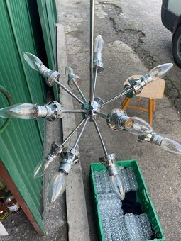 Chromovaný lustr sputnik 15-ti ramenný - 2