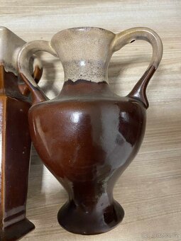 Keramické vázy – glazované, dekorativní, 2 kus - 2