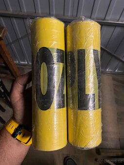 Fólie žlutá "POZOR PLYN" - 2