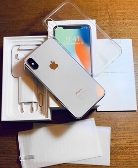 iPhone X Silver BATERIE 100% TOP - 2