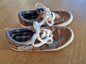Dětské tenisky kůže/textil šněrovací vel. 29 jako nové - 2