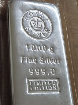 Stříbrný slitek 1kg - 2