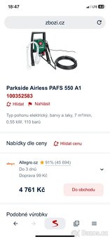 Parkside pohon elektrický barvy laky - 2