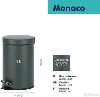 Odpadkovy kos Kela Monaco 3l - 2
