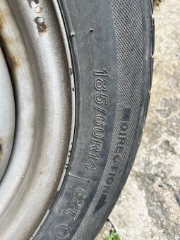 185/60R14 plechová kola - 2