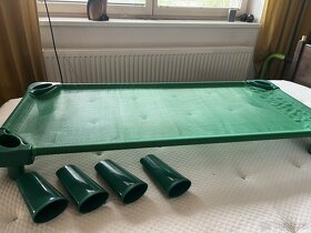 Lehátko zelené pro děti plus 4x nástavce na nohy - 2