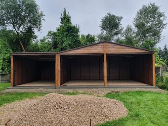 Plechová garáž 6x5m + 3x5m - 2