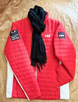 HELLY HANSEN PÁNSKÁ BUNDA WORLD OF SAILING JACKET ALERT RED - 2