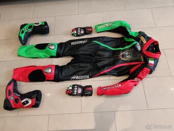 Mv Agusta F4 RR-Pánská(Dámská) kožená moto kombinéza - 2