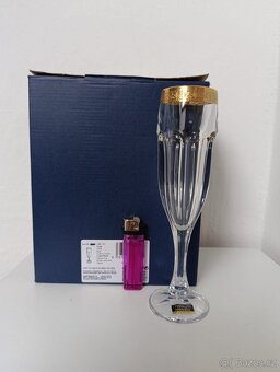 BOHEMIA SAFARI GOLD sklenice na šampaňské 150 ml - 2