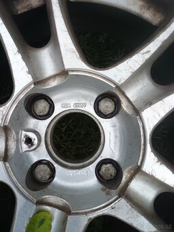 Prodám hliníkové ráfky včetně pneumatik 195/65 R15 - 2