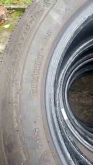 Sada zimních pneu rozměr 215/60/16 značka dunlop - 2