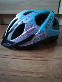 Dívčí helma na kolo (koloběžku) sv. modrá zn. Bikemate, 49 - - 2
