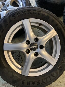 Litá kola RONAL 6.5J x 16H2 ET 45 + celoroční pneu Tomket - 2