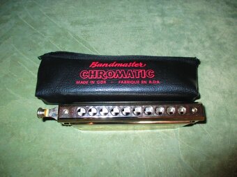 Chromatická foukací harmonika Bandmaster - 2
