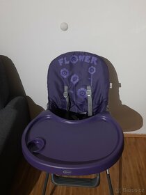 Jídelní židlička 4Baby Flower fialová - 2