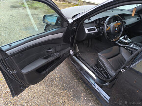 E61 Lci comfort černý kožený interiér. - 2