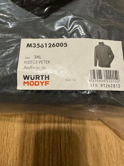 WURTH FLEECE mikina - nová - 2