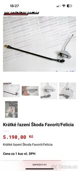 Škoda Favorit / Felicia krátké řazení - 2