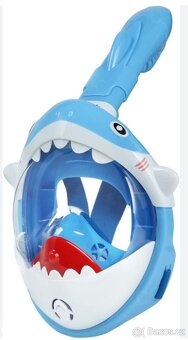 Celoobličejová šnorchlovací maska Shark - dětská - 2
